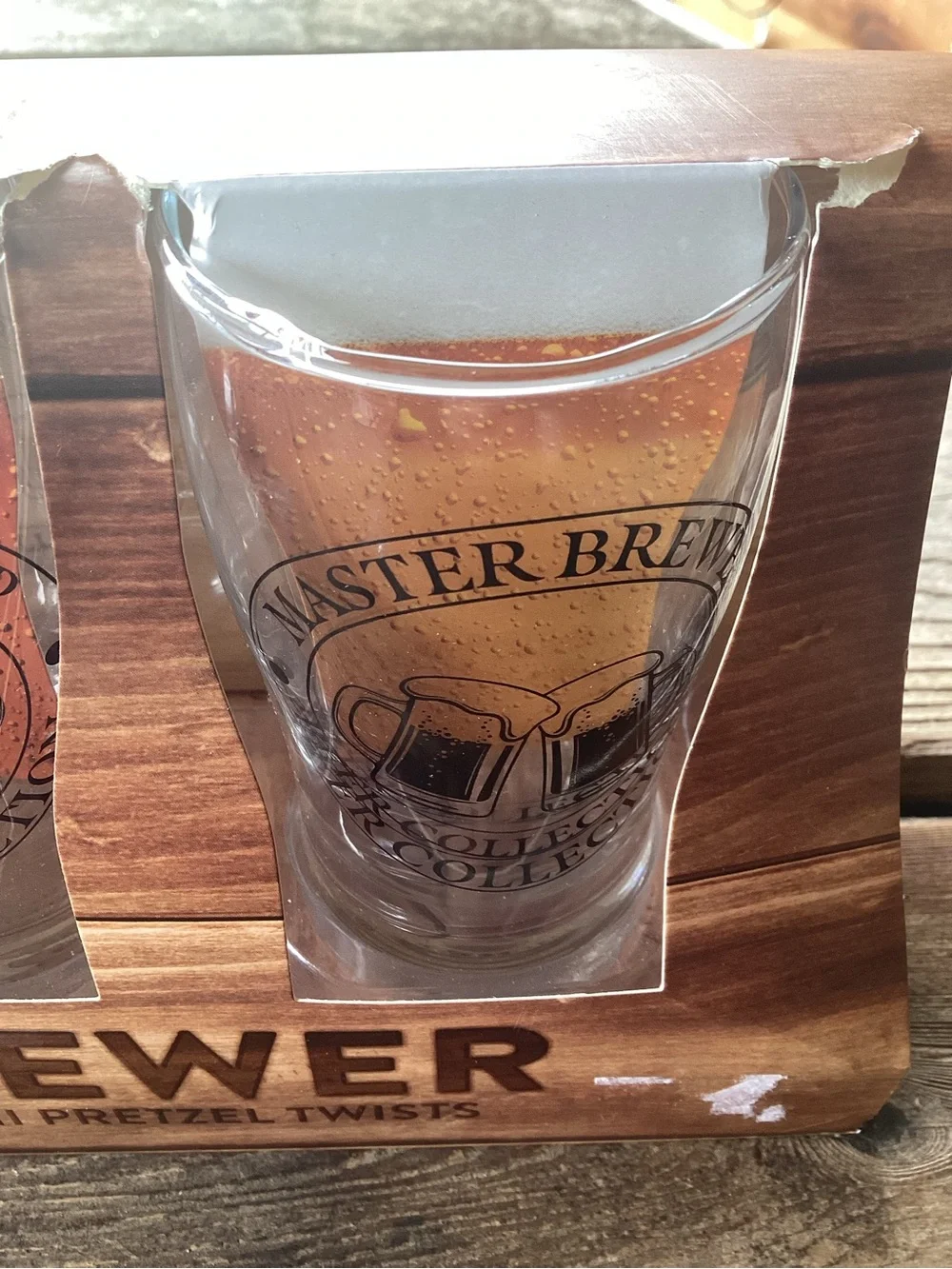 Master Brewer Beer Paddle with 4 Tasting Glasses